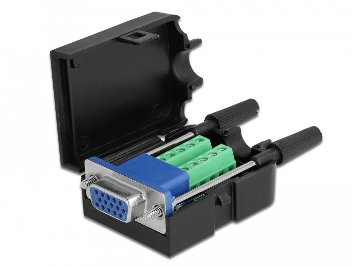 Delock VGA15 Connector Female a Terminalblock Adapter With Housing