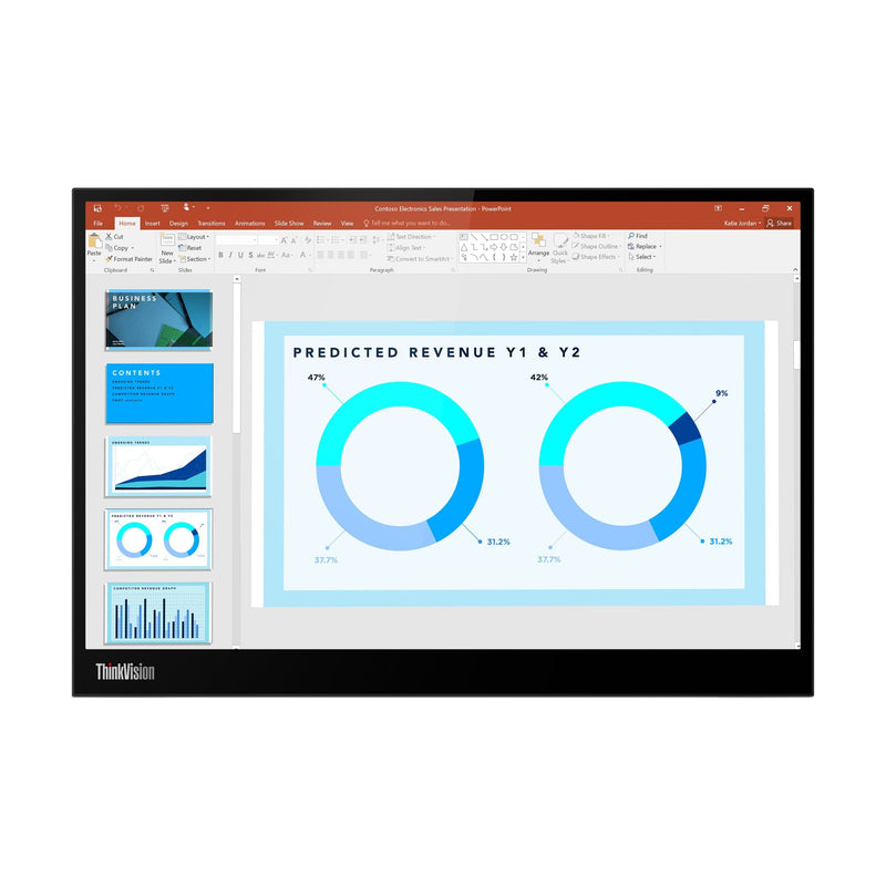 Lenovo Monitor Thinkvision M14D 14,0 2240X1400 IPS 2K