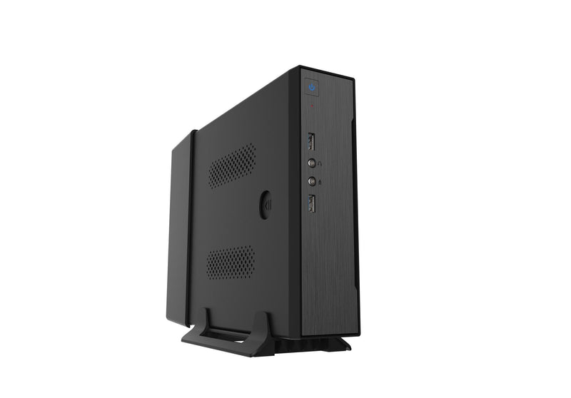 Coolbox PC Case Mini ITX IPC-2 Black 1X2'5/2XUSB3.0 /Audio In/Out/ VESA/ Rear Cubre-c Without Power Supply