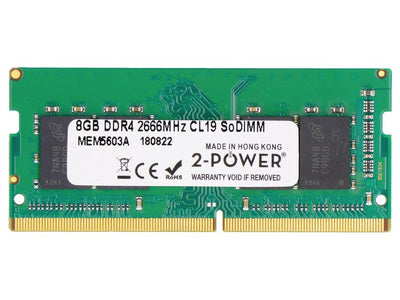 2-POWER Memory SODIMM 8GB DDR4 2666MHZ CL19 SODIMM 2P-CT8G4SFS8266 — image 1