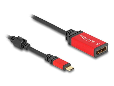 Delock 60052 Adapter USB Type-c™ a DisplayPort (modo DP Alt) 8K 30 HZ With Función Hdr Red — image 1