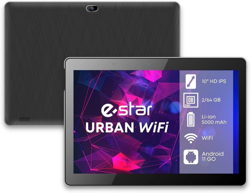 Estar Tablet Urban 10 2GB RAM 64GB Wi-Fi - Black