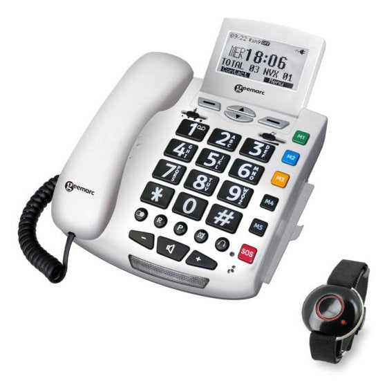 Geemarc Phone Telecom Serenities Dect/Analógico Identificador Llamadas White