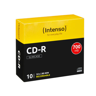 Intenso Cd-r 700MB/80 Min, 52X Slim Cslim Case 10 — image 1