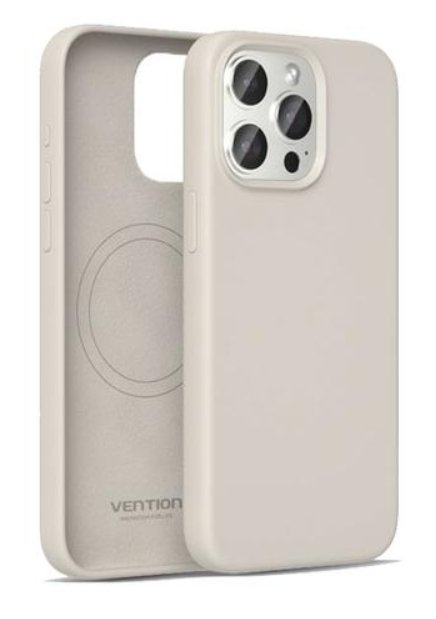 Vention Case Silicone With Magsafe KUEM0-30 Compatible With Iphone 14 Pro Grey Grava — image 1