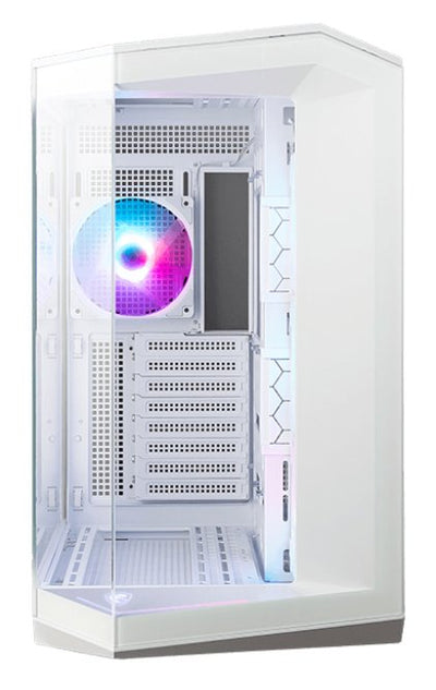MSI PC Case Mag Cloth 100R Pz Miditower Case Product Features Transparent Panel ATX microATX Miniitx Colour Wh — image 1