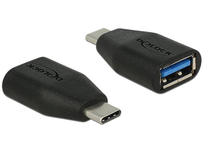 Delock Adapter USB 3.1 Gen 2 USB Type-c Male Typ-a Female Black — image 1