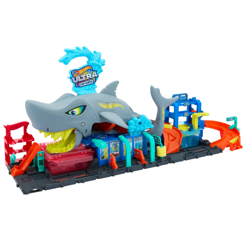 Hot Wheels Hot Wheels City Ultimate Shark Car Wash Edificio Juegos HTN82