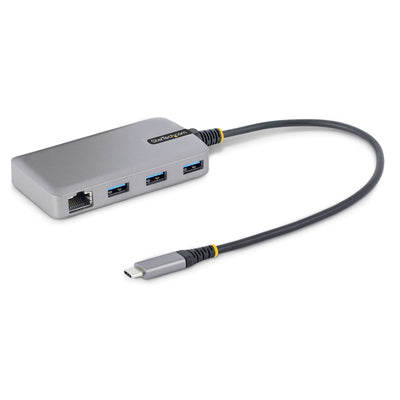 StarTech Hub USB-C 3 Ports USB 3.0 5Gbps Alimentado USB-C Network Ethernet RJ45 Gigabit — image 1