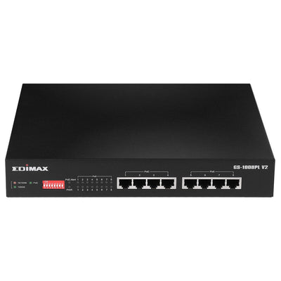 Edimax Switch Gigabit 8-PORT Long Range PoE Switch — image 1