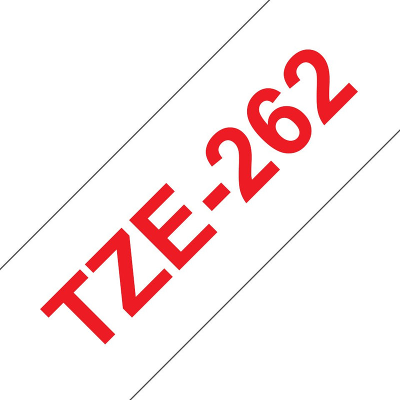 Brother Tape Laminated TZE-262 White/Red 36MM