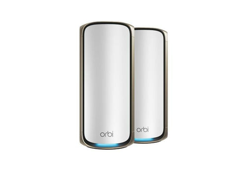 NETGEAR Orbi 970 Series Quad-band Wi-Fi 7 Mesh System White 27Gbps 2 Pieces 1YEAR — image 1