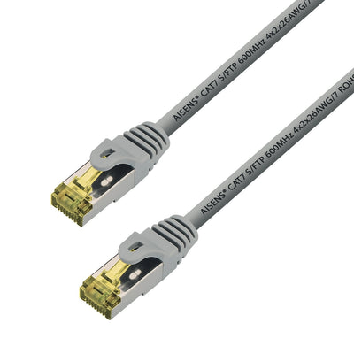 Aisens Network Cable RJ45 Lszh CAT.7 600MHZ S/FTP Pimf AWG26 - 10M - Grey — image 1