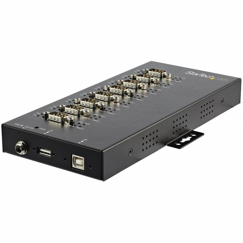 StarTech.com Adapter Industrial USB a 8 Ports Serie DB9 RS232 RS422 RS485 With Protection Esd 15KV - Cable Con