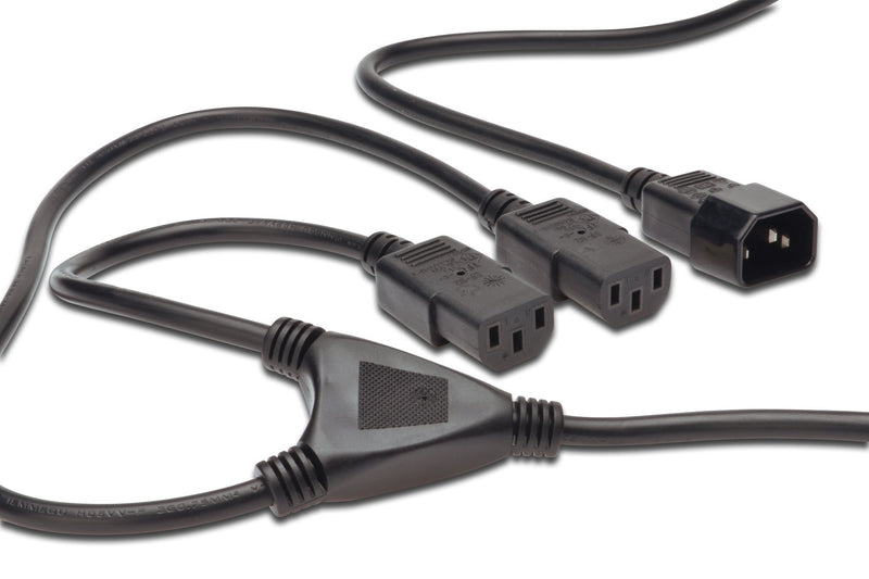 Digitus Cable Power Splitter Cable C14-2X C13 M/H 1.7M H05VV-F3G 0.75MM