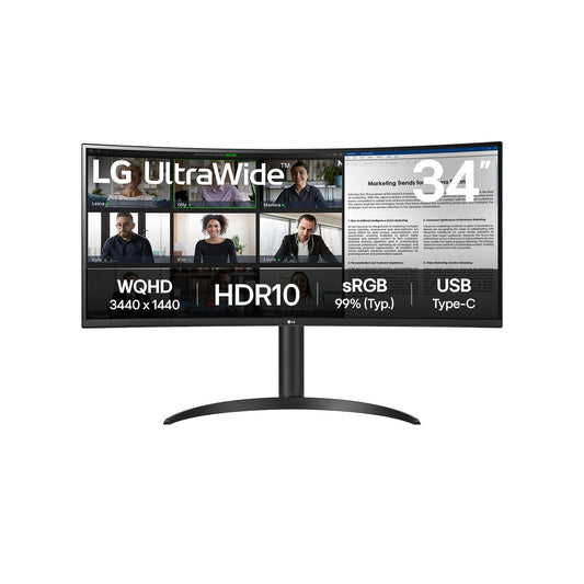 Lg Monitor Lg 34Wr50Qk-B 34" 4K Ultra Hd Lcd Wide Quad Hd