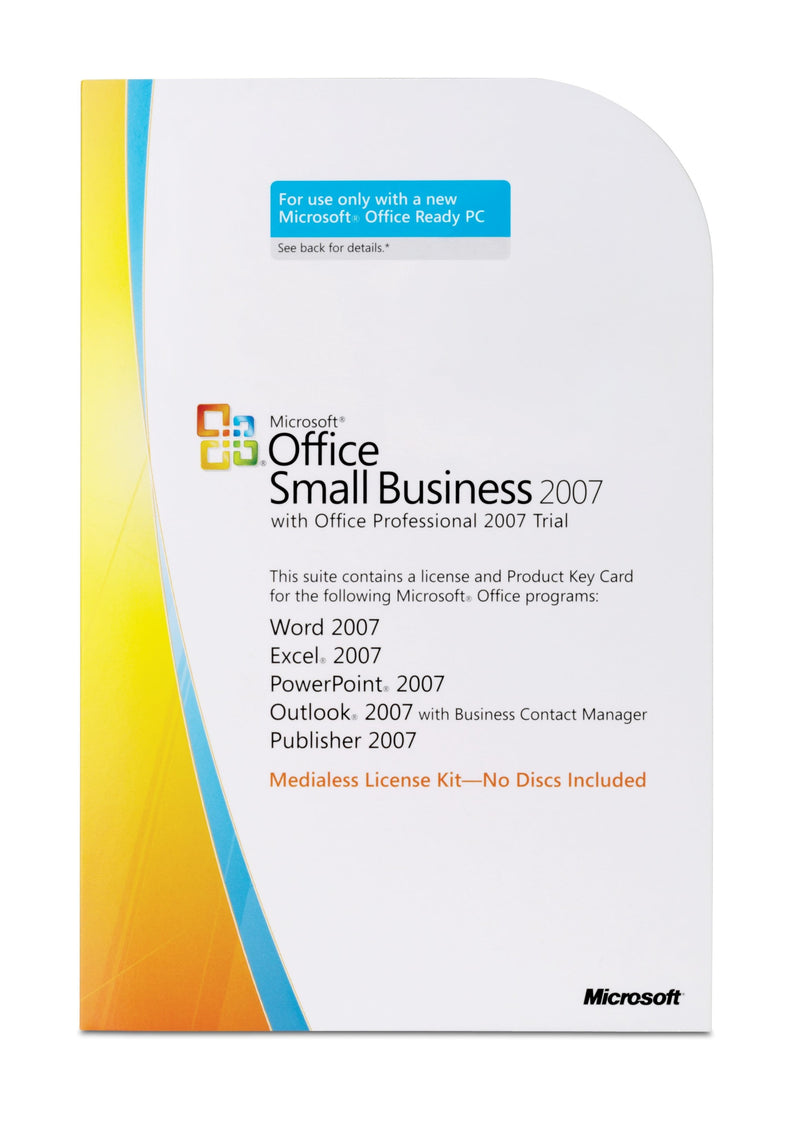 HP Microsoft Office Small Business 2007 Activation License - Media-less License 1 Licencia(s)