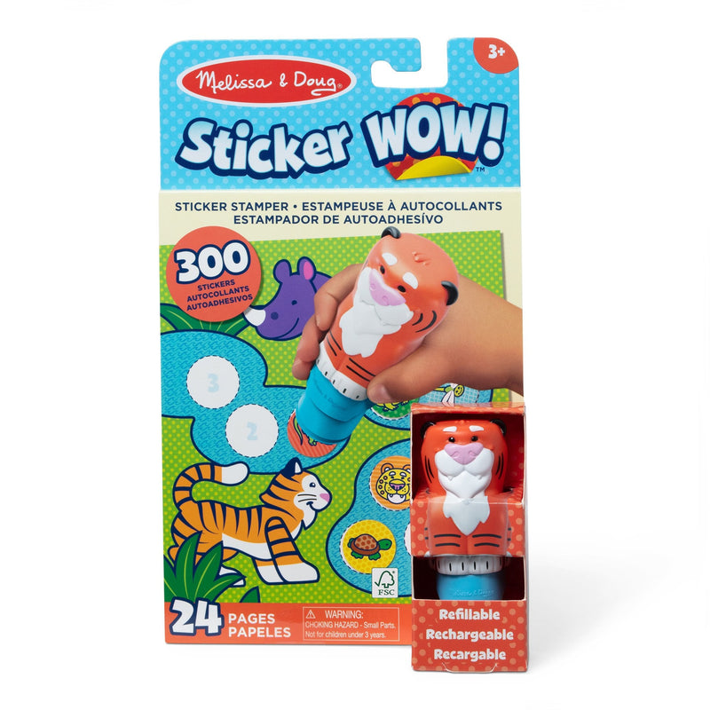 Spinmaster Melissa & Doug - Sticker Wow! Tiger Aufkleberstempel & Block 6074897