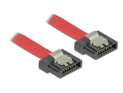 Delock Cable Metallic Red SATA Flexi 6GB/S 10CM — image 1
