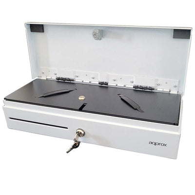 Approx Cash Drawer Electrico Compacto - 14 Compartimentos - Opening Manual And Automatica - Connection RJ11 -  — image 1
