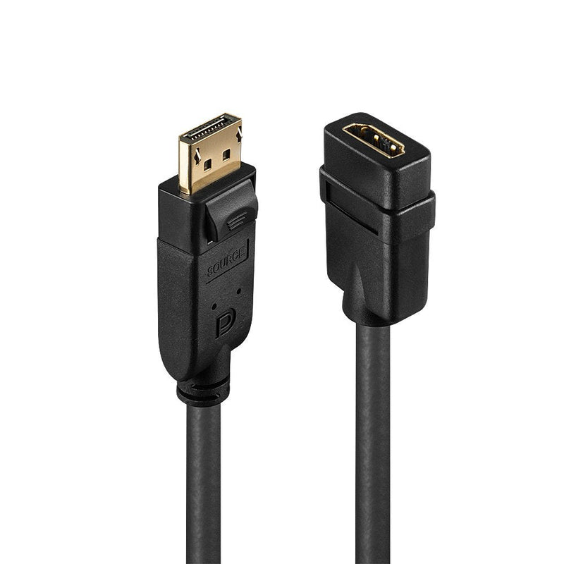 Lindy 41005 Adapter DisplayPort HDMI Black 0,15M