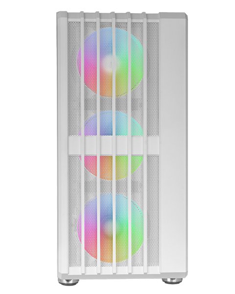Mars Gaming Box Semitorre ATX Mc-vault ARGB White Bahías INT:2X3'5, 3X2'5/ 1XUSB3.0/ 2XUSB2.0/ Audio In/Out/ S