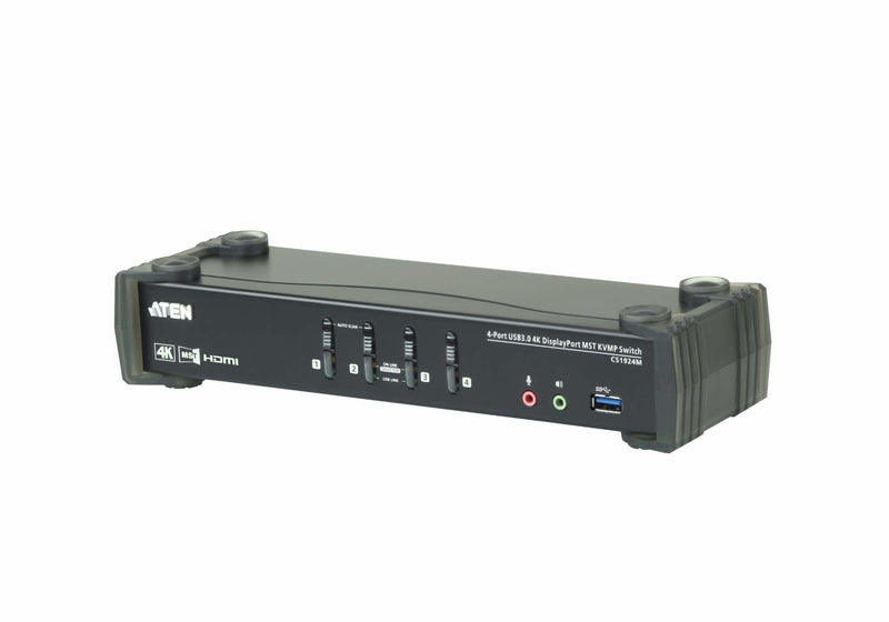 Aten CS1924M Kvmp-switch 4 Ports DisplayPort With Mst, USB 3.0, 4K