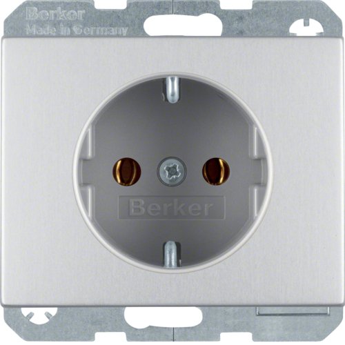 Berker 47157003 Socket Power Schuko K.5 Alu — image 1