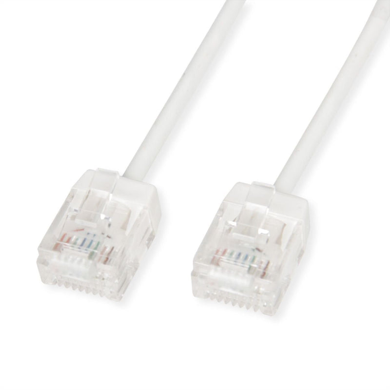 Roline UTP Datacenter Network Cable CAT.6A (class Ea), Lsoh, Slim, Extra Kurzer Plug White 1,5M