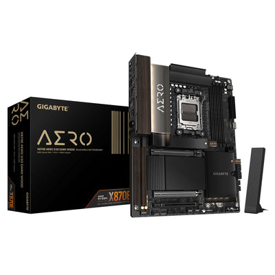 Gigabyte Motherboard X870E Aero X Dk Wood AM5 / DDR5 Up To 256GB / 2× PCIE 5.0 + 4× M.2 / Wi-Fi 7 + LAN 5GBE / — image 1