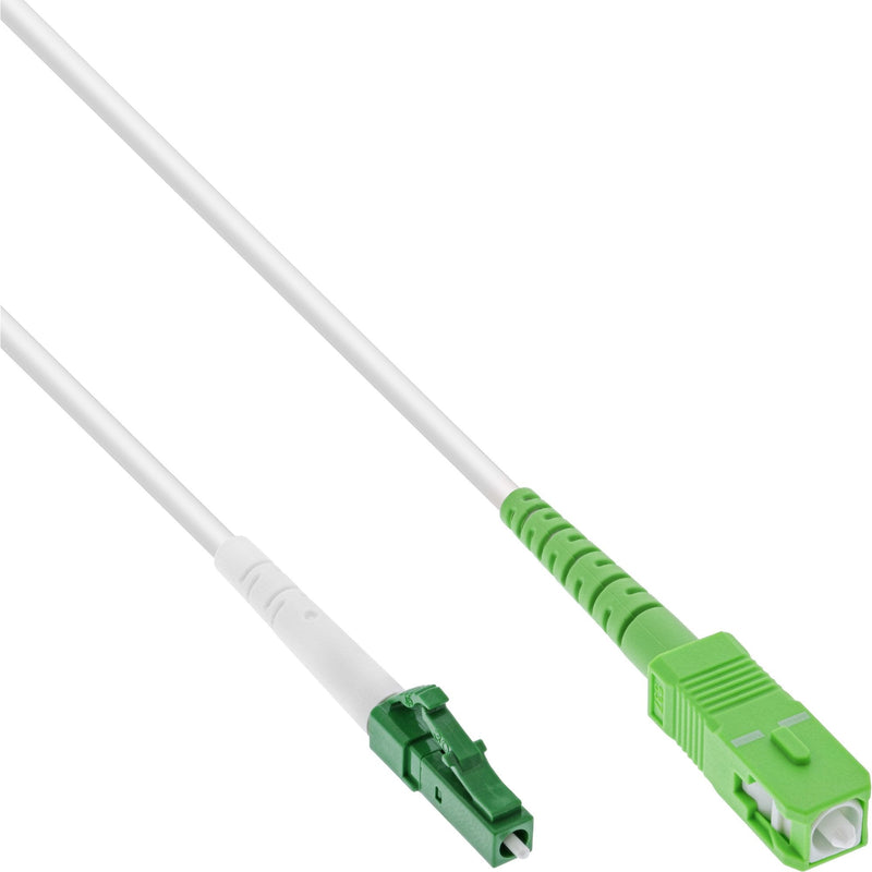 Inline Cable Símplex Fibre Optic , Ftth, Lc/Apc 8° a Sc/Apc 8°, 9/125 ?m, OS2, 50M