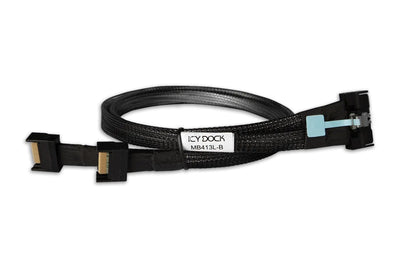 Cable Icy Box Mcio X8 SFF-TA-1016 2X Mcio X4 SFF-TA-1016 Black 50CM MB413L-B — image 1