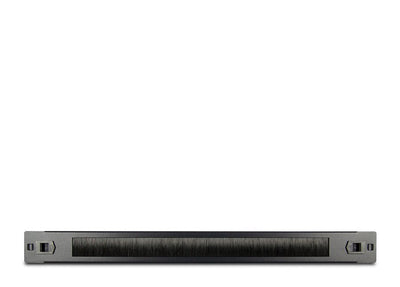Board Guía Cable Inter-tech 19 With Brush Black 1U — image 1