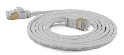 Wantecwire Sstp, Cable Connection CAT.7 Slim And Round Connector CAT.6A, D 4MM, Grey Length 0,25M — image 1