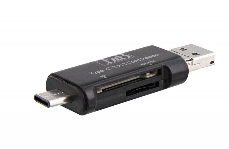 Tnb Card Reader SD And microSD 3 1 Pocket Memory Card Reader (sd / microSD) - Compatible With All Devices: USB