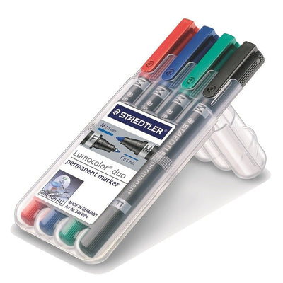 Staedtler 348 WP4 Marcador Permanente Lumocolor Duo Box 4UD — image 1