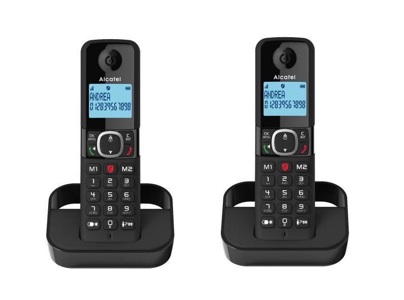 Alcatel F860 Duo Phones Fijos Inalámbricos Black