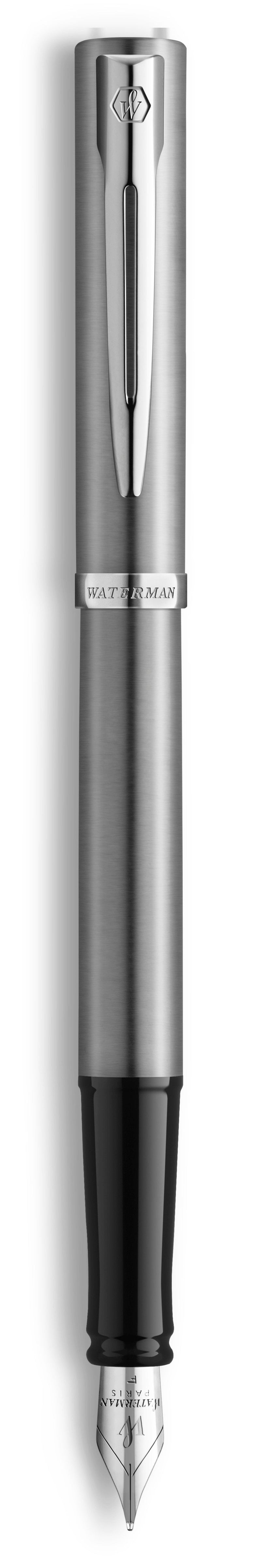 Waterman Pluma Estilográfica Impression Stainless Steelgt M Blue Box Of Regalo