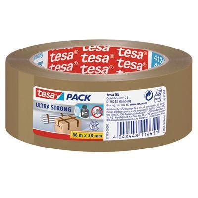 Precinto Tesapack Ultra Strong 66M 38MM Brown Pvc Quality 4124