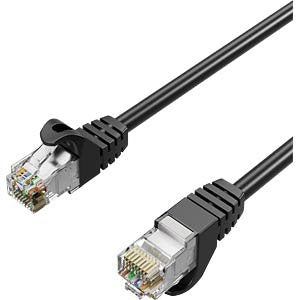 Shiverpeaks RJ45 Network Cable S FTP CAT.7, Pur, Black 7,5M — image 1