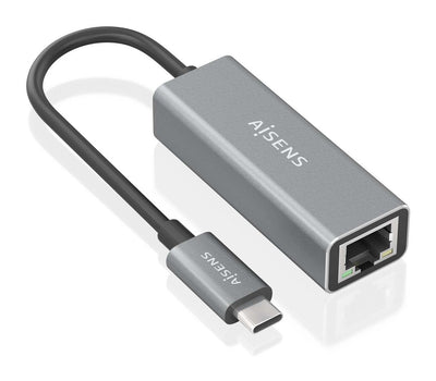 Aisens Converter USB 3.1 GEN1 USB-C a Ethernet Gigabit 10/100/1000Mbps, Grey 15CM — image 1
