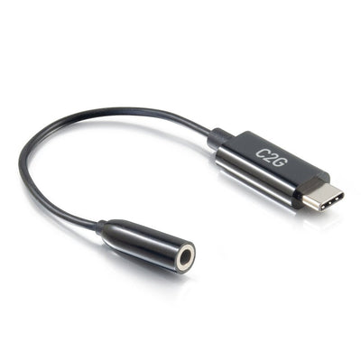 C2G USB C To 3.5MM Audio Adapter USB C To Aux USB Cable C To Headphone Jack USB-C a Adapter Connection Headpho — image 1