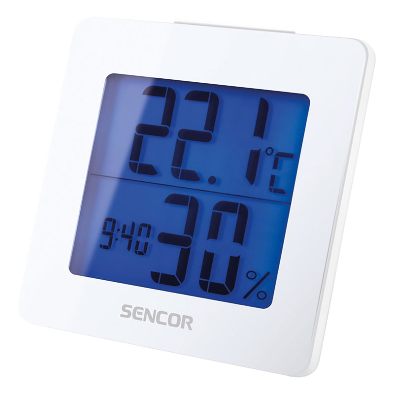 Sencor Sws 1500W Thermometer Ambiental Indoor Estación Meteorológica Electrónica White
