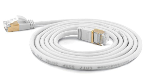 Wantec Network Cable Smp CAT.7 Me. CAT.6A D4MM 0,10M White — image 1