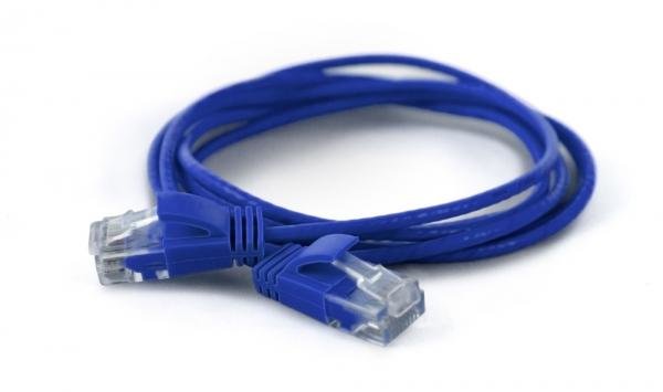 Wantec Network Cable UTP CAT.6A D2,8MM 1,00M Blue