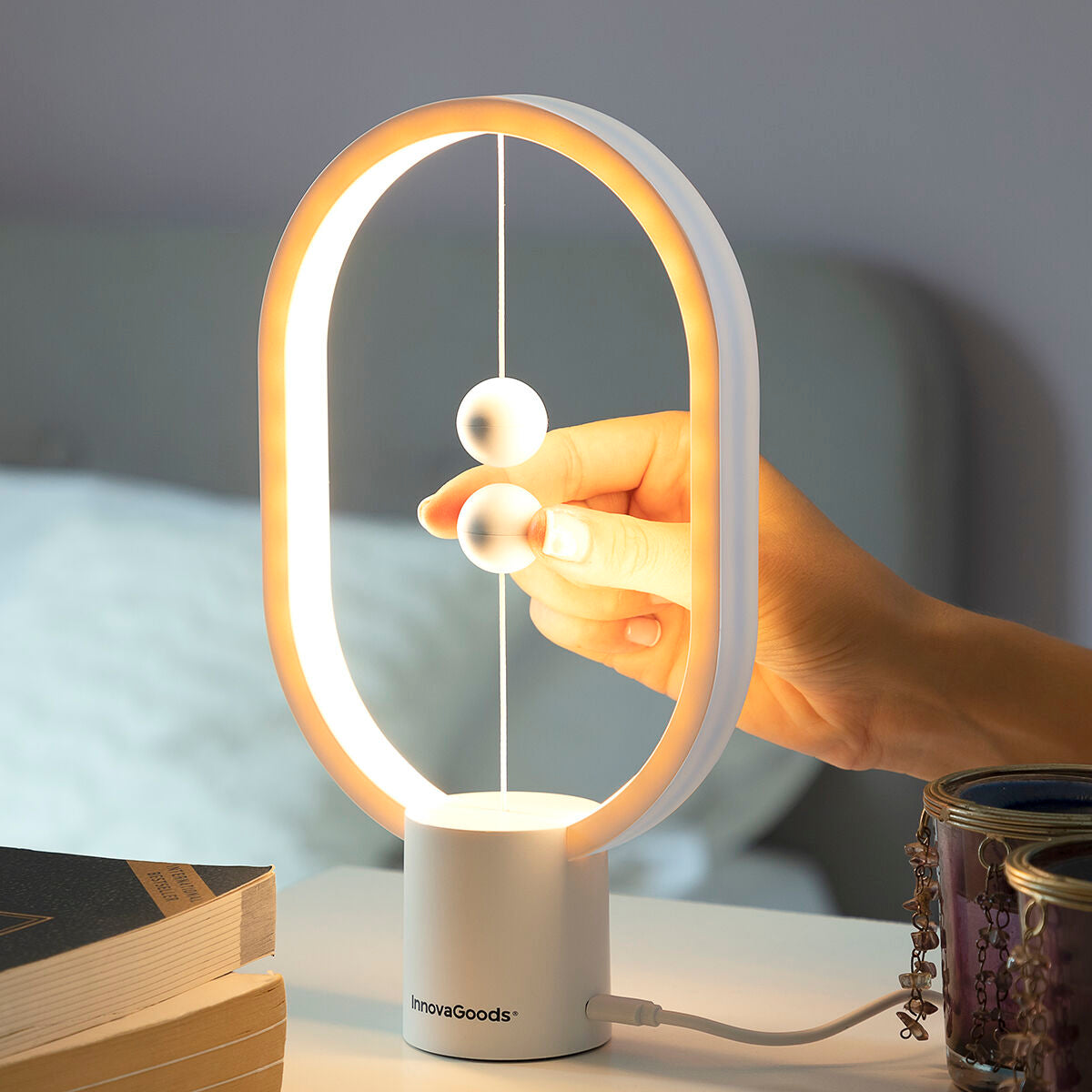 Balance Lamp with Magnetic Switch Magilum InnovaGoods White 3 W (Refurbished B)