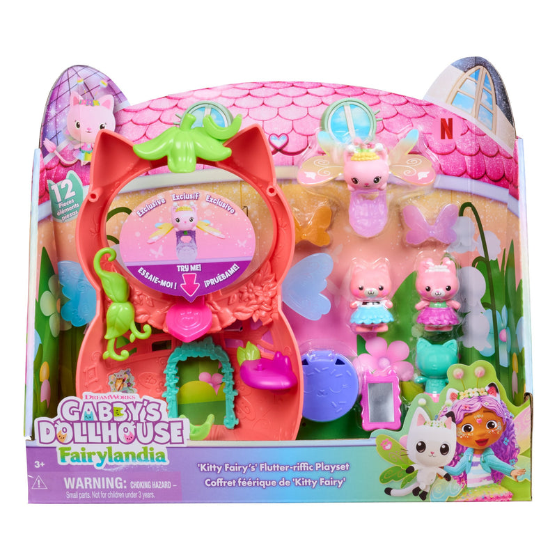 Spin Master Gabby's Dollhouse Fairylandia - Playset Flutter Fairy, Set Of Construcción 12 Pieces 6075567