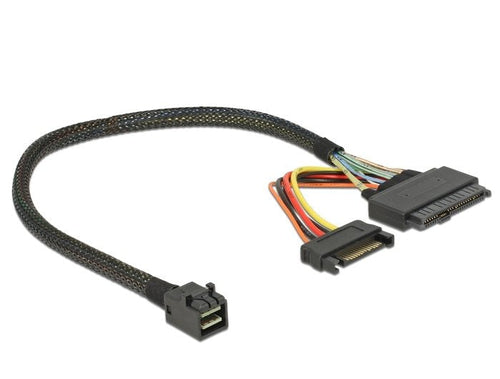 Delock Cable SFF-8643 Connector Male U.2 SFF-8639 Connector Female + SATA Connection Eléctrica 30CM — image 1