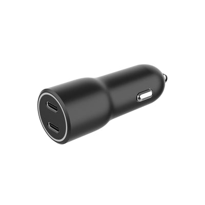 Gembird Fast Charger Car Power Livery- 2 Ports USB Type-c, 40W, Black — image 1
