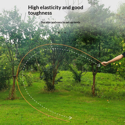 Fiberglass Poles For Single And Double-person Tents 3-4 Pole Support Design Extra-thickFoldable Outdoor Tent Poles
